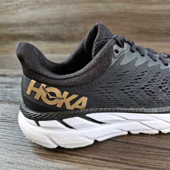Hoka One One Clifton 7 1110509 BBRNZ Black Bronze Running Shoes - Women's Sz 7.5 - Picture 7 of 16